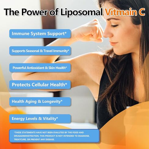فيتامين C الشحمي 1000 ملغ قطرات عالية الفعالية 6 في 1 قابلة للذوبان في الدهون VIT C w. الزنك البلسان الجلوتاثيون النياسين لدعم المناعة إنتاج الكولاجين المضاد للأكسدة 丨 تركيبة فيتامين C السائلة عالية الامتصاص in Kuwait