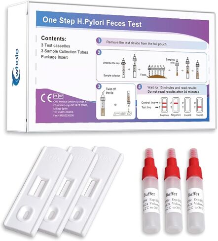 H. Pylori طقم اختبار سريع اختبار تشخيصي منزلي هيليكوباكتر بيلوري اختبار البراز HP (مستضد) اختبار منزلي (3 قطع) in Saudi Arabia