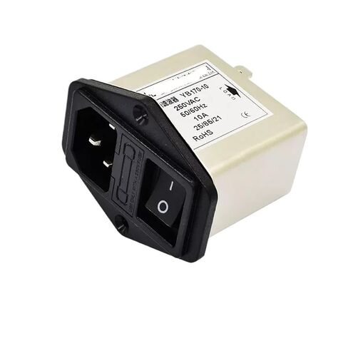 YB170-1A/3A/6A/10A Socket + Single Insurance + Switching Power Filter 220V 250 with Socket Single Insurance Tube(YB170-1A) in Saudi Arabia
