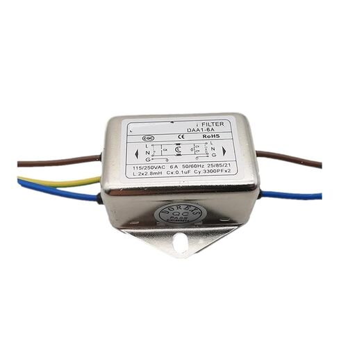 Lead I Power Filter DAA1-6A DAA1-10A Single Phase 220V 6A 10A Anti-Interference(DAA1-10A line Same Direction 10A) in Saudi Arabia