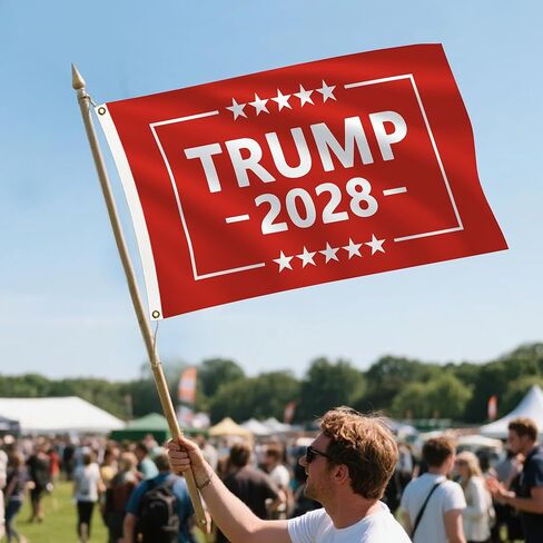 علم Trum-p 2028 President MAGA مع حلقات نحاسية لافتة خارجية مقاس 3 × 5 أقدام in Saudi Arabia