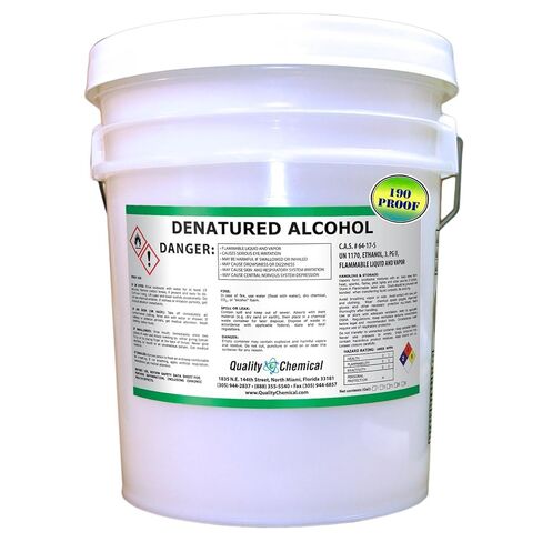 Quality Chemical Denatured Alcohol 190-5 Gallon Pail - 640 oz (Pack of 1) in Kuwait
