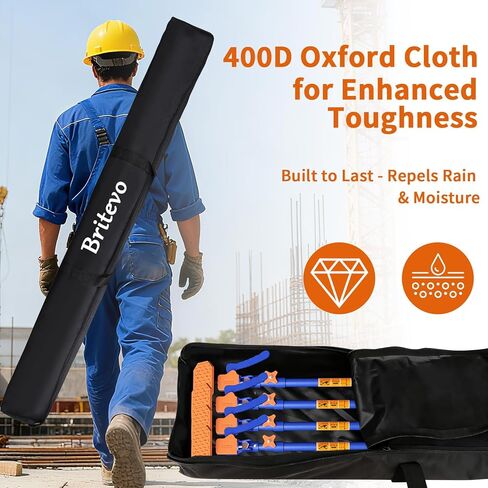4PK Adjustable Telescopic Support Pole, 54-115 inch Cabinet Jack, Heavy Duty 3rd Hand Support System, 154lbs Load-Bearing for Drywall Lift, Dust Barrier, Cargo Bar in Saudi Arabia
