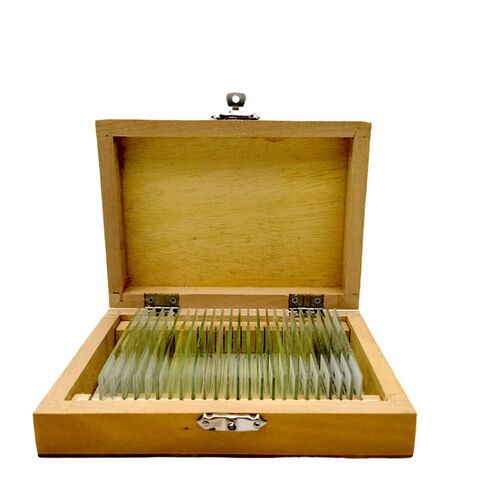 24pcs/Set Geology Microscope Prepared Slides Mineral Thin Section Slides in Kuwait