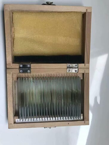 24pcs/Set Geology Microscope Prepared Slides Mineral Thin Section Slides in Kuwait