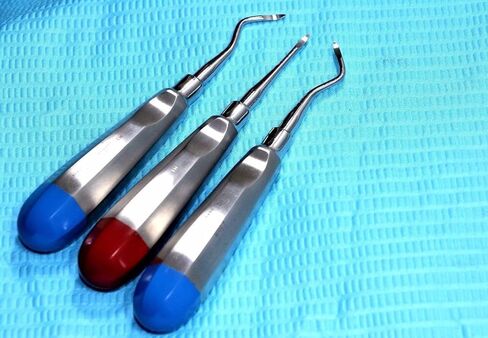 Premium German Set of 3 Dental HEIDBRINK Root TIP Pick Elevators Right Left Straight Instruments Set of 3 Each in Kuwait