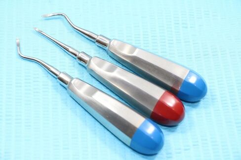 Premium German Set of 3 Dental HEIDBRINK Root TIP Pick Elevators Right Left Straight Instruments Set of 3 Each in Kuwait