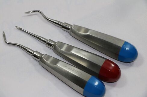 Premium German Set of 3 Dental HEIDBRINK Root TIP Pick Elevators Right Left Straight Instruments Set of 3 Each in Kuwait