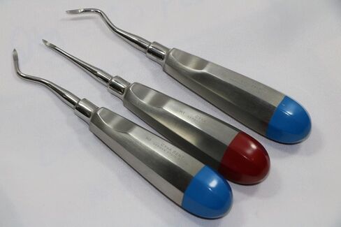 Premium German Set of 3 Dental HEIDBRINK Root TIP Pick Elevators Right Left Straight Instruments Set of 3 Each in Kuwait
