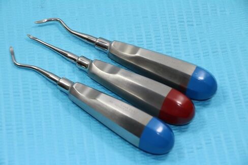 Premium German Set of 3 Dental HEIDBRINK Root TIP Pick Elevators Right Left Straight Instruments Set of 3 Each in Kuwait