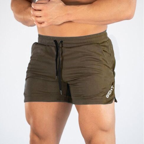 Men's Gym Workout Shorts with Pockets, Lightweight Quick Dry Athletic Shorts for Bodybuilding Training Running in Saudi Arabia
