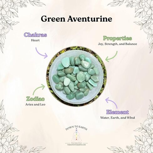 Down to Earth Gemstone Crystal Towers - Natural Healing Crystal Point Obelisk for Reiki Healing and Crystal Grid (Green Aventurine, 3"-4") in Saudi Arabia