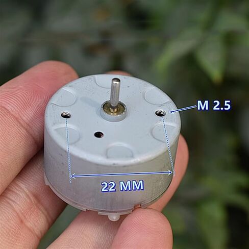 RK-500CA-22160 Mini 500 Motor DC5V 6V 7.4V 12600RPM Micro 32mm Diameter Round Spindle Carbon Brush Motor 1Pcs in Saudi Arabia