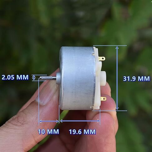 RK-500CA-22160 Mini 500 Motor DC5V 6V 7.4V 12600RPM Micro 32mm Diameter Round Spindle Carbon Brush Motor 1Pcs in Saudi Arabia