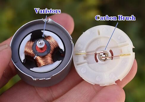 RK-500CA-22160 Mini 500 Motor DC5V 6V 7.4V 12600RPM Micro 32mm Diameter Round Spindle Carbon Brush Motor 1Pcs in Saudi Arabia