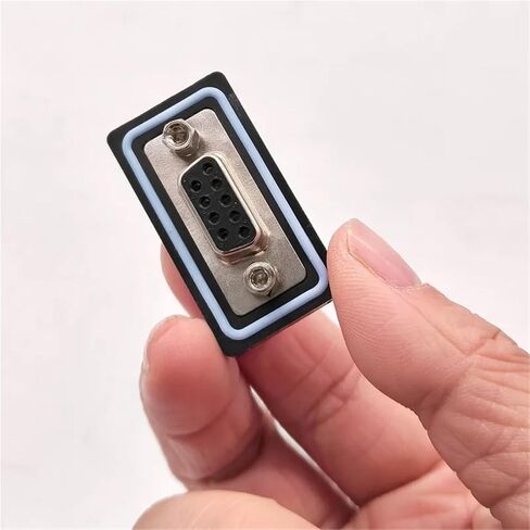 DB9 Connector IP68 RS232 485 D-SUB 9 Pin Solder D-Type Brass Plating 3U 1Pcs(Female) in Saudi Arabia