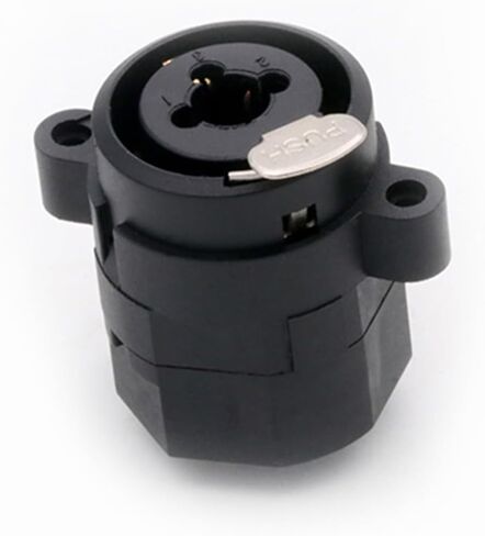 10Pcs/lot XLR Panel Mount Chassis Connector Dual Function Female Jack + 7Pin XLR Female Jack Socket Right Angle in Saudi Arabia