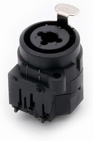 10Pcs/lot XLR Panel Mount Chassis Connector Dual Function Female Jack + 7Pin XLR Female Jack Socket Right Angle in Saudi Arabia