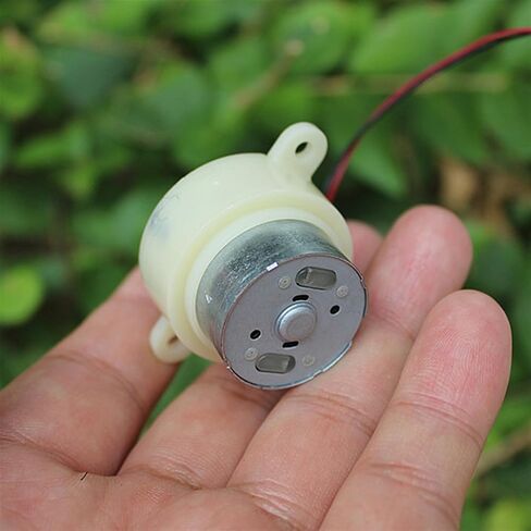DC 6V 5RPM Slow Speed Mini 300 Turbo Worm Gear Motor DC 3V-9V Micro Gearbox Electric Gear Reducer Motor Threaded Shaft 1Pcs in Saudi Arabia