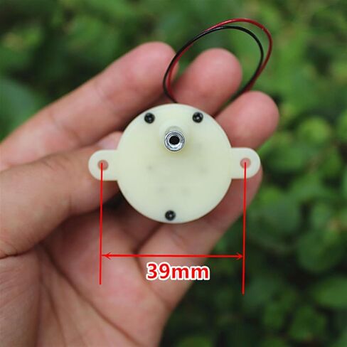 DC 6V 5RPM Slow Speed Mini 300 Turbo Worm Gear Motor DC 3V-9V Micro Gearbox Electric Gear Reducer Motor Threaded Shaft 1Pcs in Saudi Arabia