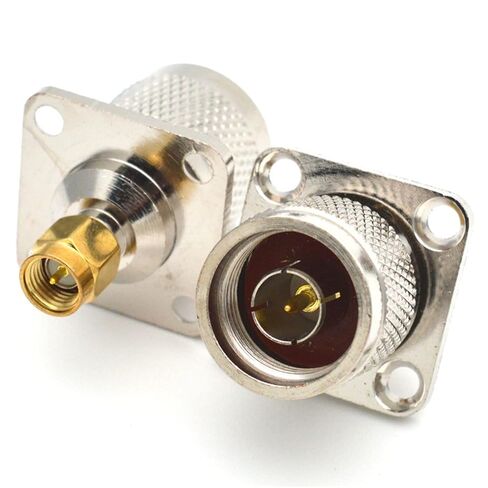 N/SMA-JJF N Male to SMA Male with Flange Fixed RF Connector L16/SMA-JFJ 1Pcs in Saudi Arabia