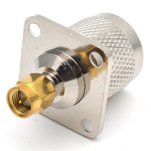 N/SMA-JJF N Male to SMA Male with Flange Fixed RF Connector L16/SMA-JFJ 1Pcs in Saudi Arabia