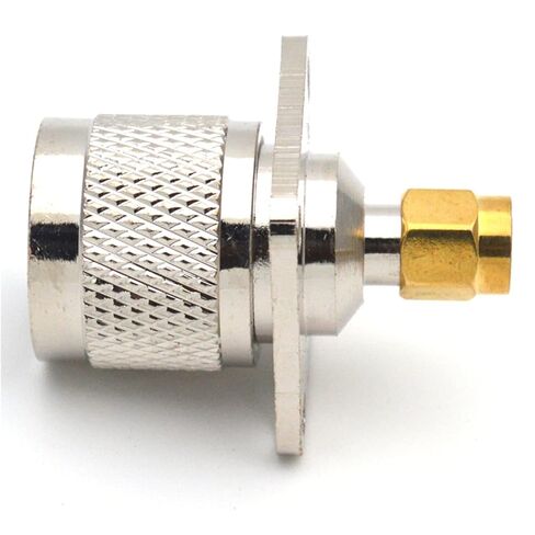 N/SMA-JJF N Male to SMA Male with Flange Fixed RF Connector L16/SMA-JFJ 1Pcs in Saudi Arabia