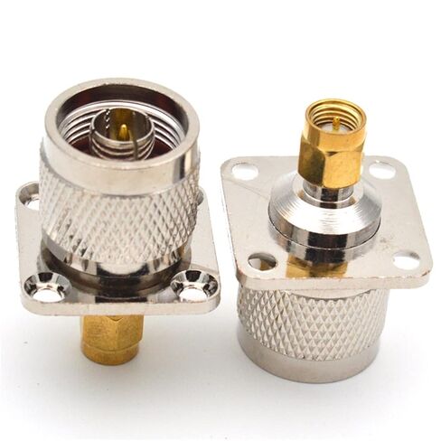 N/SMA-JJF N Male to SMA Male with Flange Fixed RF Connector L16/SMA-JFJ 1Pcs in Saudi Arabia