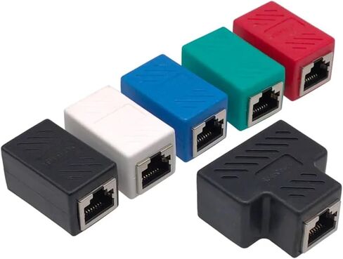 RJ45 موصل شبكة موسع أنثى إلى محول إيثرنت جيجابت واجهة الفاصل مقرنة 1 قطعة (نوع محمية) in Kuwait