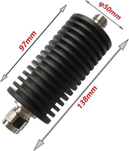Attenuator DC-3GHz 4GHz 50W 100W N Male to N Female Attenuator Coaxial Fixed 1-40DB(N M to N F 100W 4GHz,2DB) in Saudi Arabia