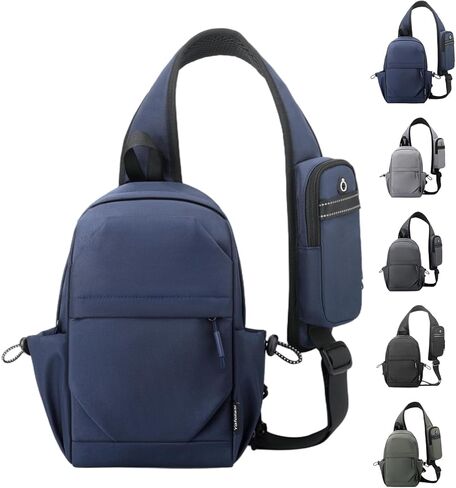 BIRDDIE Small Sling Crossbody Bag For Men And Women, Nylon Hiking Shoulder Bag, Waterproof Small Backpack, Suitable For Cycling, Hiking, And Travel in Kuwait