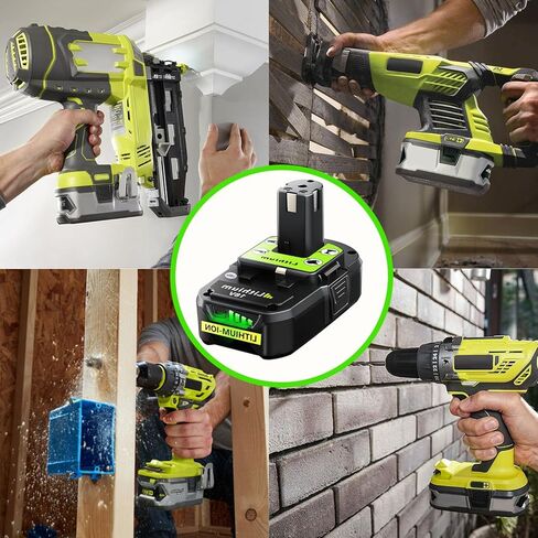 استبدال بطارية Ryobi 18V: 2 Pack 6.0ah لـ Ryobi Lithium 18V بطارية P108 P102 P107 P109 in Kuwait