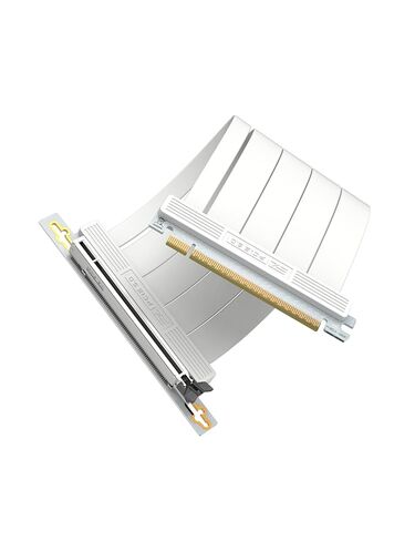 EZDIY-FAB PCIe 5.0 X16 Riser Cable,128GB/s Bandwidth, for RTX 50/40 & RX 9000/7000 GPUs, PCIe Extension Card, Backward Compatible with PCIe 4.0/3.0,Vertical GPU Mount,Right Angle-20cm,White in Saudi Arabia