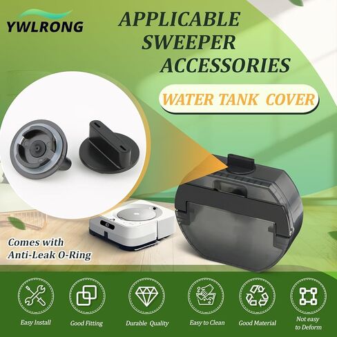 2PCS Water Tank Box Cover for iRobot Braava Jet M6 Water Tank Plug for Braava Jet M6 Series 6110 6012 6112 6113 Robot Vacuum Mop Replacement Accessories in Saudi Arabia