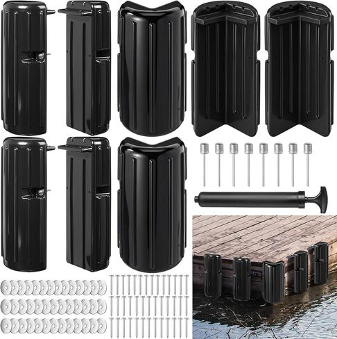 Timtin Dock Corner Bumper Fender Inflatable Boat Dock Bumpers for Vertical and Corner Protection Soft Uv-Resistant PVC Includes Stainless Steel Mounting Hardware 15.2 x 6 x 4.5 Inch in Saudi Arabia