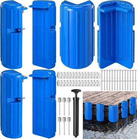 Timtin Dock Corner Bumper Fender Inflatable Boat Dock Bumpers for Vertical and Corner Protection Soft Uv-Resistant PVC Includes Stainless Steel Mounting Hardware 15.2 x 6 x 4.5 Inch in Saudi Arabia