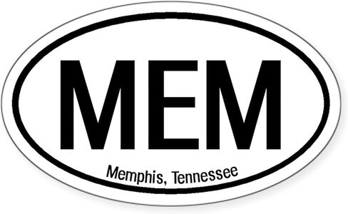 CafePress Memphis, Tennessee Oval Sticker Oval Car Bumper Sticker in Saudi Arabia