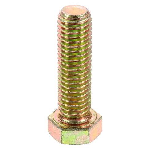 مسامير سداسية من METALLIXITY (9/16-12x2) 4 قطع، براغي آلة من الفولاذ الكربوني المطلي بالزنك ملولبة بالكامل UNC برأس سداسي - لإصلاح الأثاث، أصفر أخضر in Kuwait