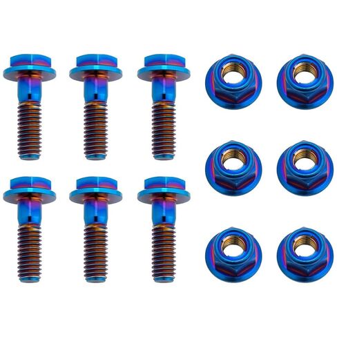 Tusk Titanium Brake Caliper Bolt Kit Burnt Blue Compatible with Honda CRF 450R 2005-2025/CRF 250 2005-2025/CR 125 1995-2007 in Saudi Arabia