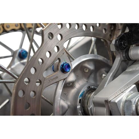 Tusk Titanium Brake Caliper Bolt Kit Burnt Blue Compatible with Honda CRF 450R 2005-2025/CRF 250 2005-2025/CR 125 1995-2007 in Saudi Arabia