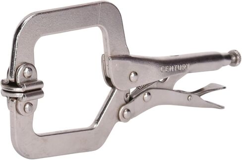 Century Drill & Tool 9" Locking C-Clamp with Swivel Pads in Saudi Arabia