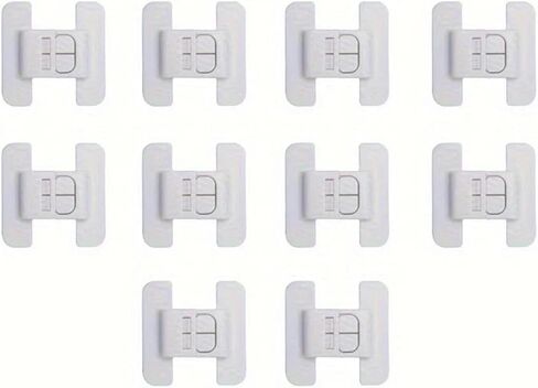 10-Pack Refrigerator Door Closers, Safety Buckles, Automatic Locks, Punch-Free in Saudi Arabia