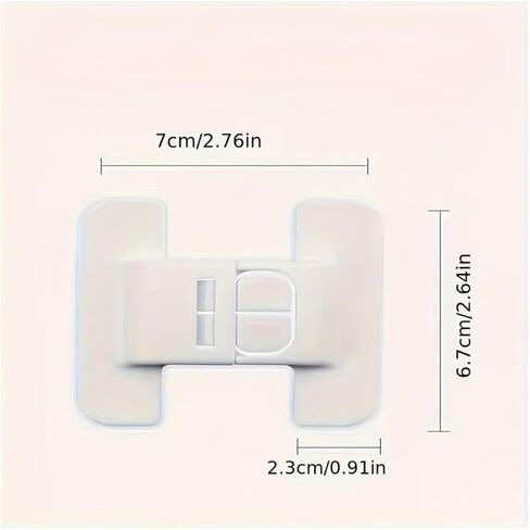 10-Pack Refrigerator Door Closers, Safety Buckles, Automatic Locks, Punch-Free in Saudi Arabia