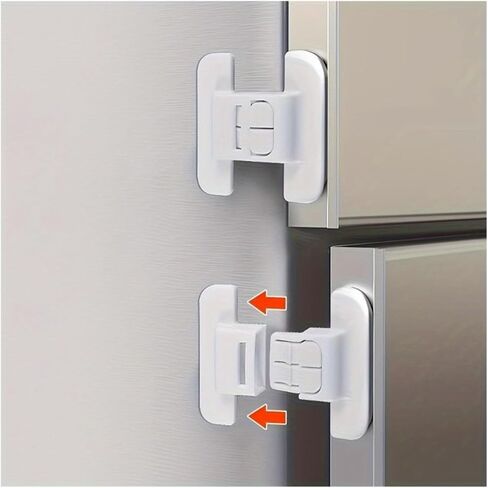 10-Pack Refrigerator Door Closers, Safety Buckles, Automatic Locks, Punch-Free in Saudi Arabia