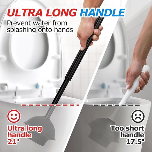 FORASTO 3 in 1 Toilet Brush and Plunger Set,Toilet Bowl Brush Plunger Set,Toilet Brush Plunger Combo,Cleaning Brush,Cleaning Supplies, Crevice Cleaning Brush, Bathroom Cleaning Tools in Saudi Arabia