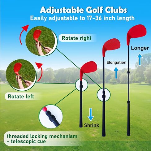 Ultimate 6 Holes Backyard Outdoor Golf Games with 2 Adjustable Clubs, Lawn Golf Game for Adults to Practice, Idea for Family Camping/Party/Beach in Saudi Arabia