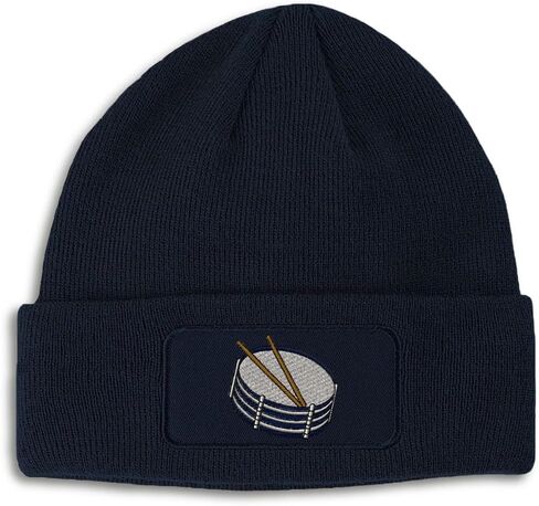 Speedy Pros Patch Beanie Snare Drum Embroidery Skull Cap Hats for Men & Women Acrylic Winter Hats One Size in Saudi Arabia