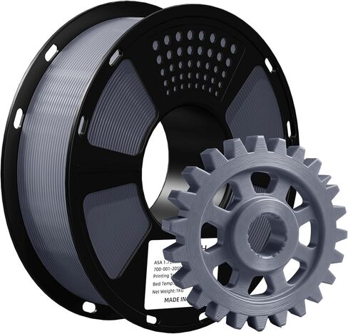 Geeetech ASA Filament 1.75 مم، خيوط طابعة ثلاثية الأبعاد ممتازة مقاومة للأشعة فوق البنفسجية والطقس، بكرة 1 كجم (2.2 رطل)، دقة الأبعاد ±0.02 مم، مثالية للأجزاء الوظيفية الخارجية (أسود) in Kuwait