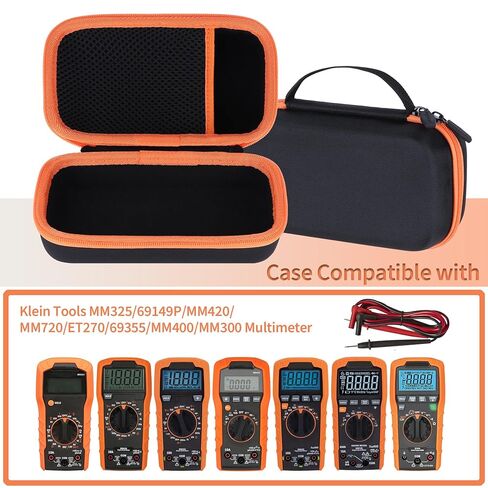 حقيبة تخزين متوافقة مع أدوات كلاين MM325 / 69149P / MM420 / MM720 / ET270 / 69355 / MM400 / MM300 جهاز اختبار الجهد الكهربائي الرقمي المتعدد in Kuwait