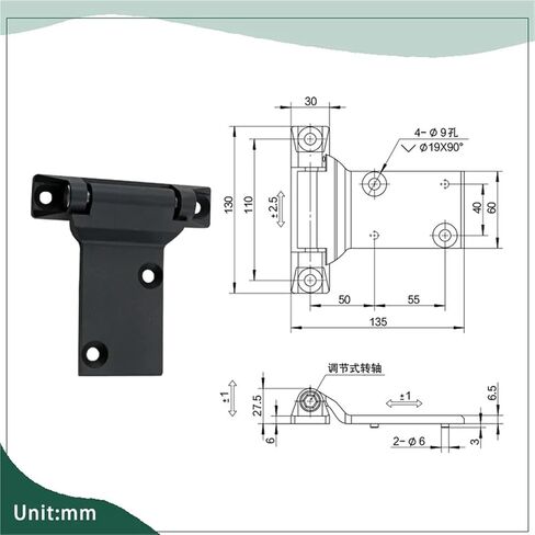 Heavy-Duty Zinc Alloy Door Hinges 1Pcs in Saudi Arabia